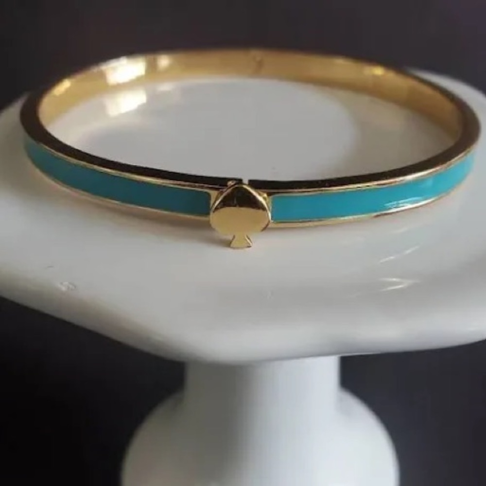Kate Spade Heritage Thin Aqua Bangle Blue